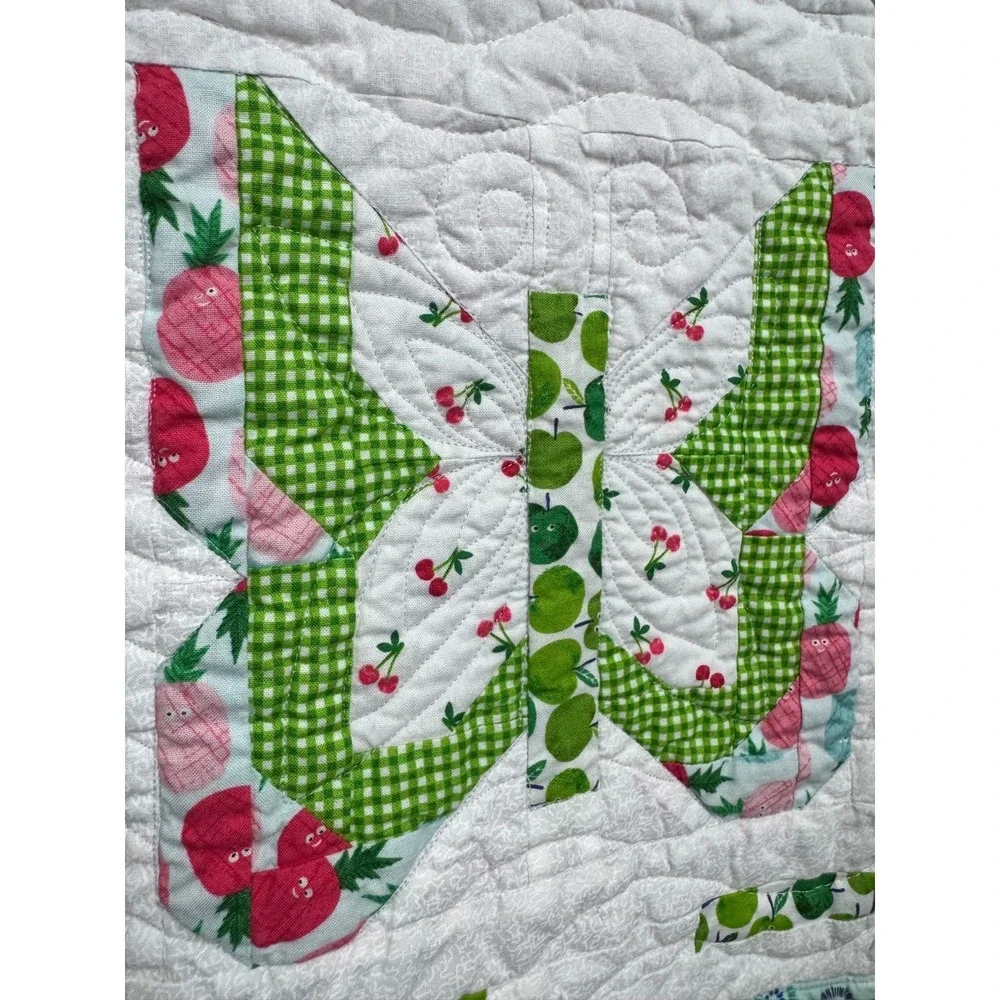 Handmade Baby Quilt Social Butterfly Lella Boutique Vanessa Goertzen 53